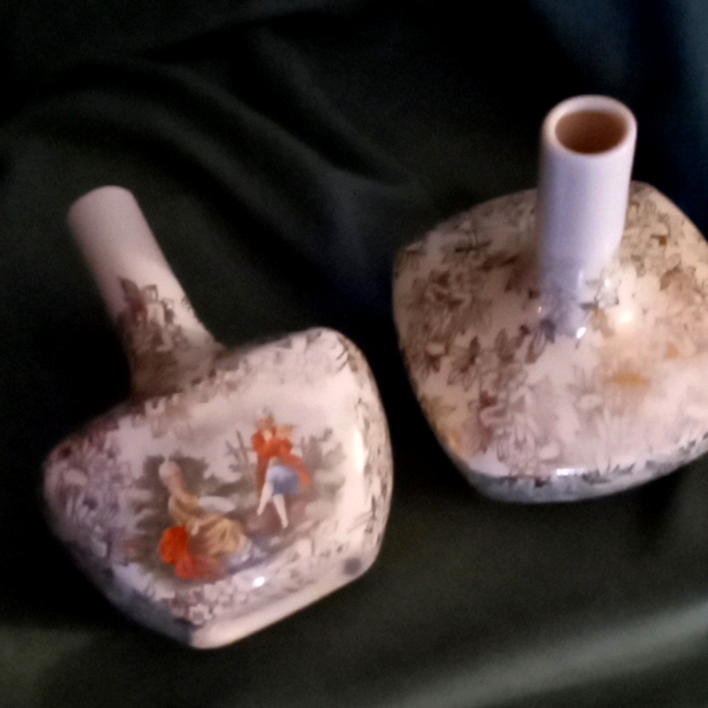 Vintage bud vases or candle holders
